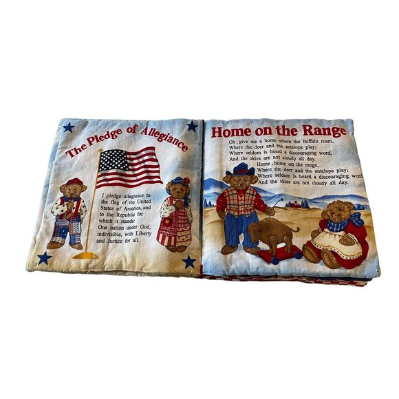 Yankee Doodle Songbook Fabric Cloth Handmade Childrens Vintage - Picture 5 of 7